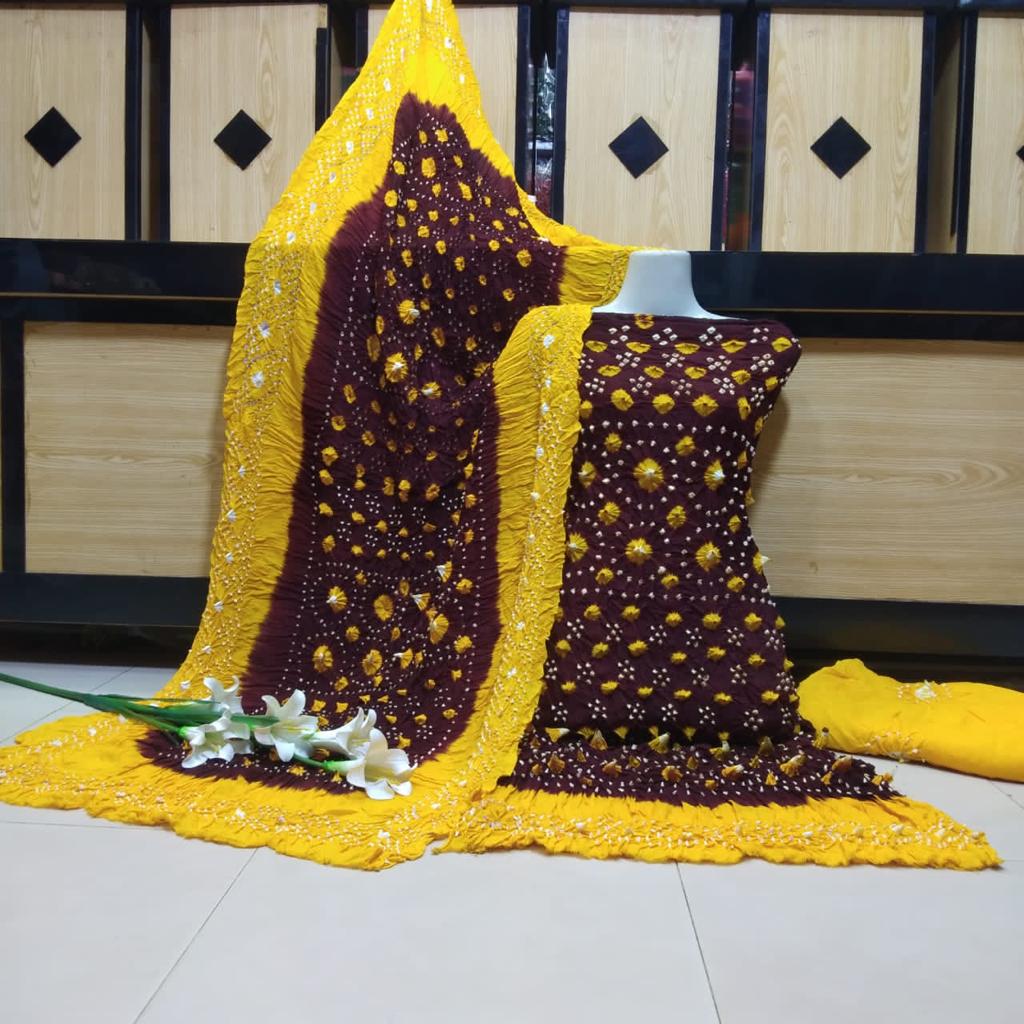 Linen Chunri Suit